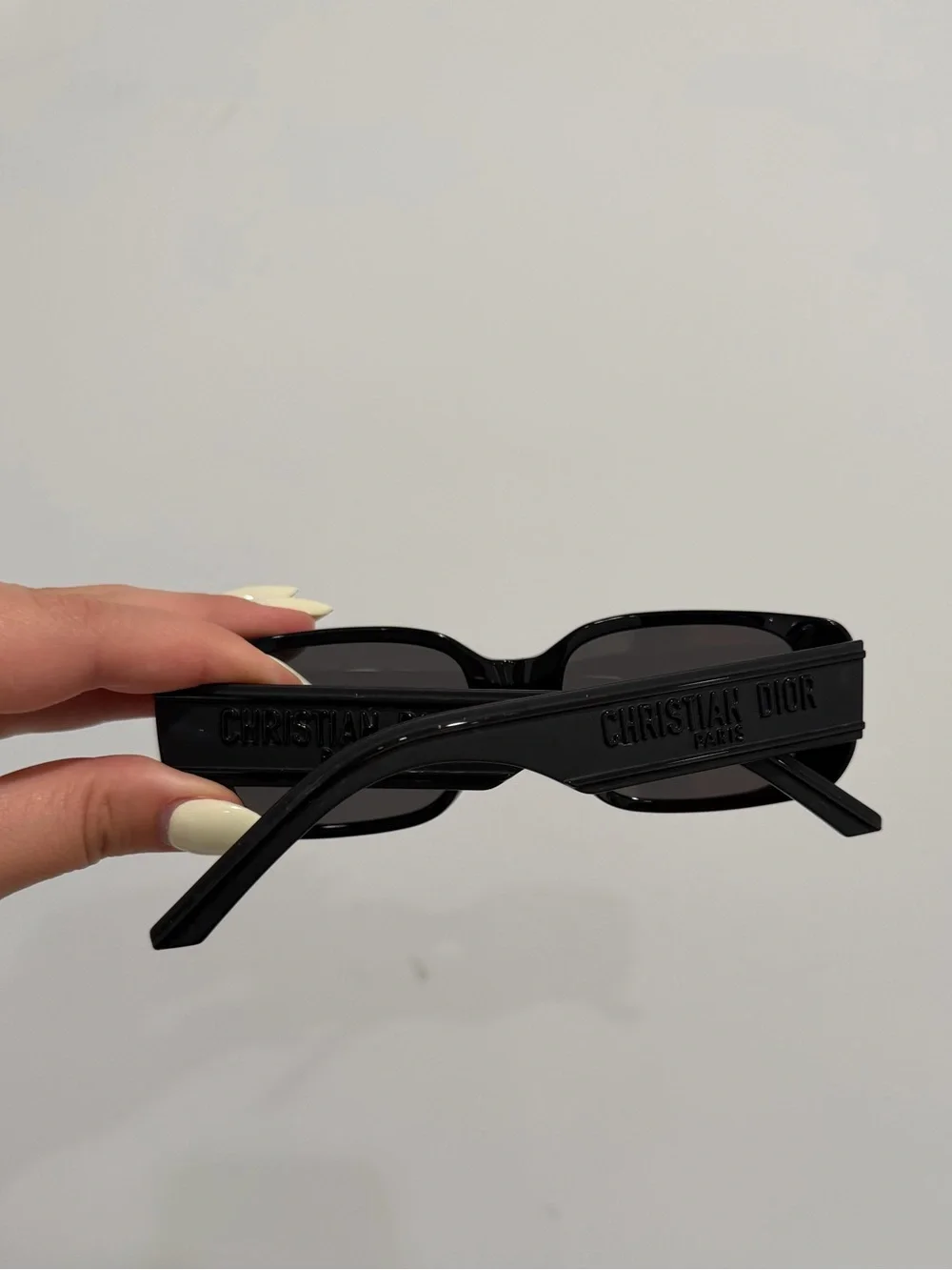 Dior Black Rectangular Frame Sunglasses